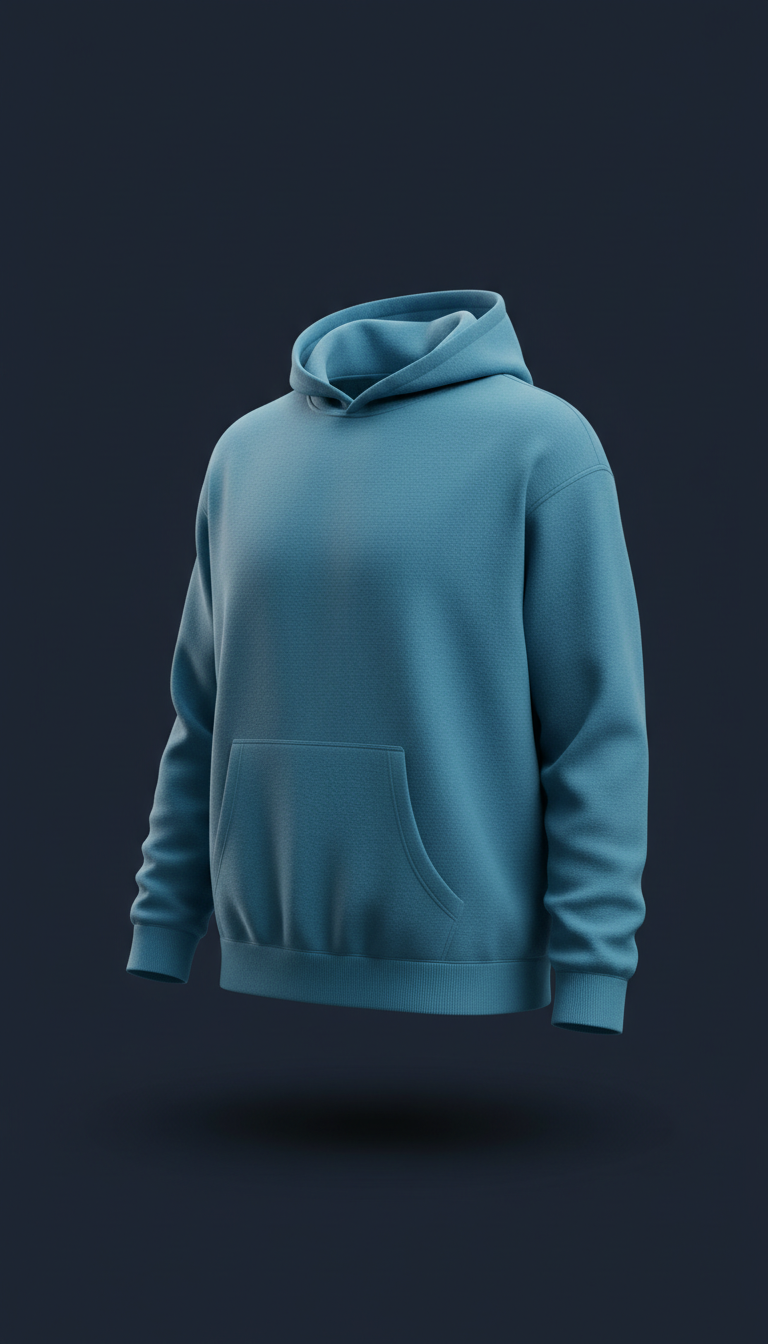 Sculpted Hoodie With Tonal Logo